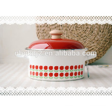 coating high quality enamel handle enamel cookware strait pot